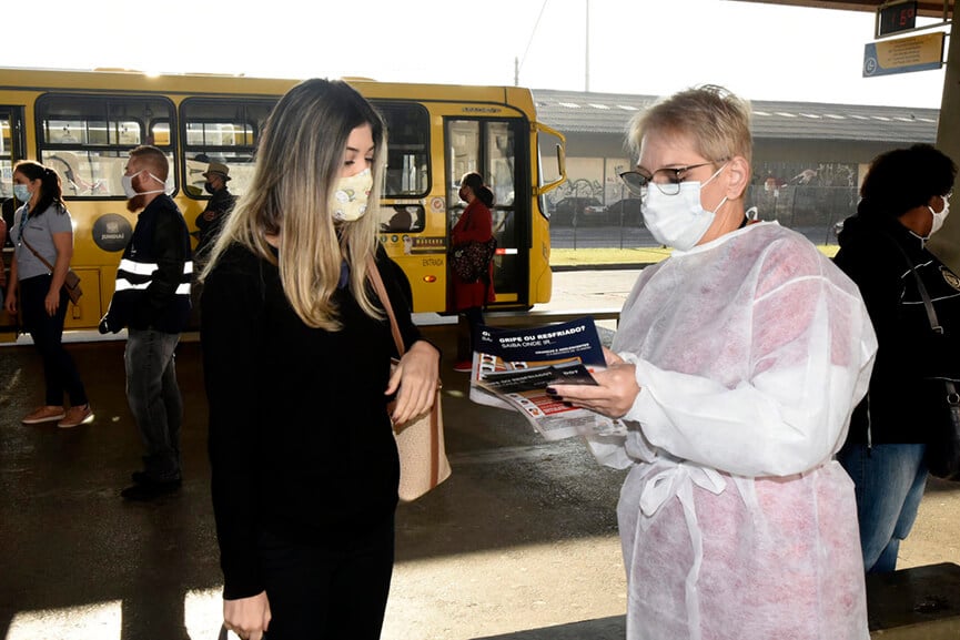 Ação de saúde no terminal da Vila Arens. (Foto: Divulgação) Ação de saúde no terminal da Vila Arens. (Foto: Divulgação)