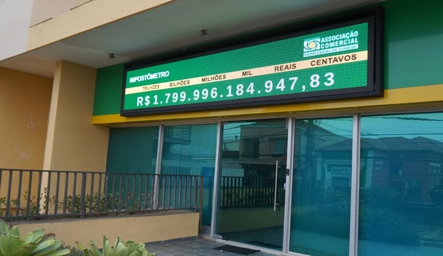 Impostômetro da ACE Jundiaí atinge R$ 1,8 trilhão