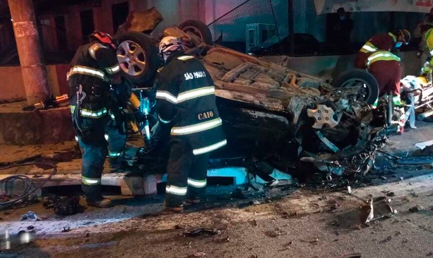 Acidente na Anhanguera. (Foto: Reprodução)