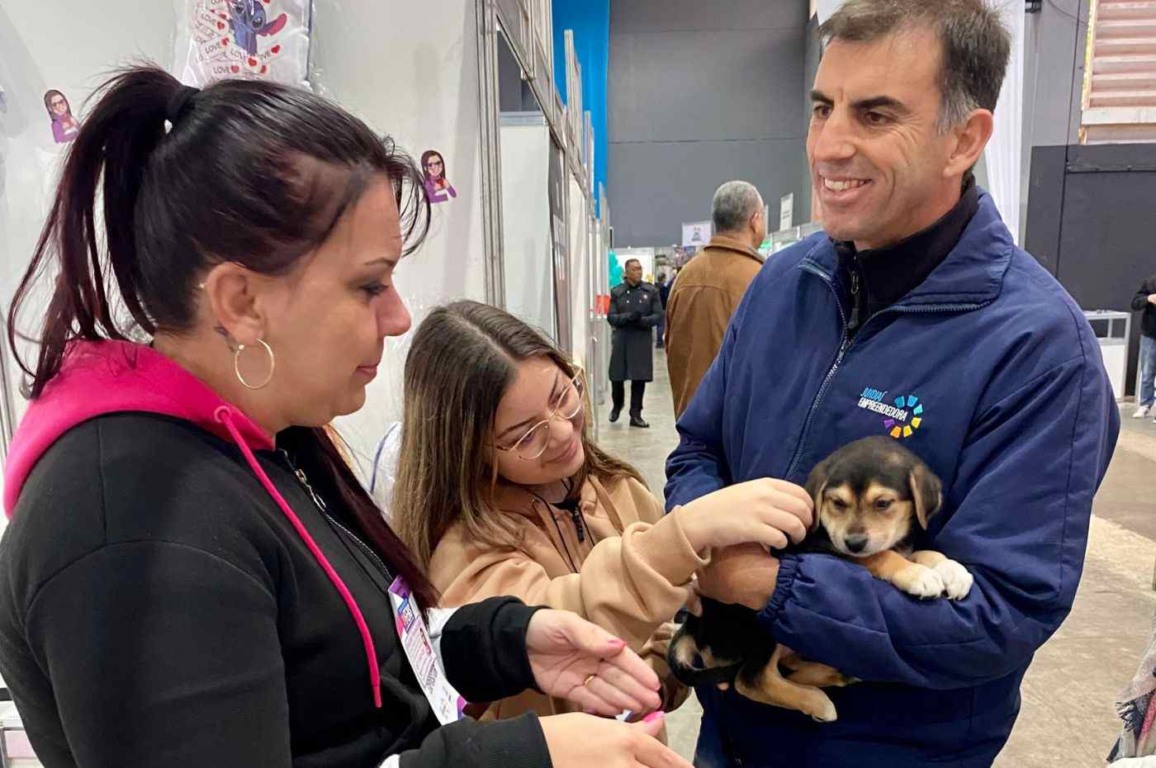 Adoção de filhotes de cães marca o último dia da 3ª Feira do Empreendedor de Jundiaí Adoção de filhotes de cães marca o último dia da 3ª Feira do Empreendedor de Jundiaí