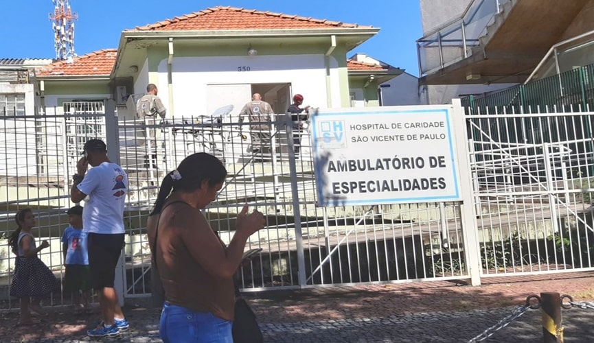 Foto da fachada do ambulatório de especialidades de Jundiaí