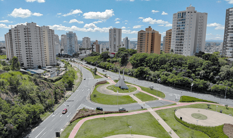 Foto aérea de Jundiaí