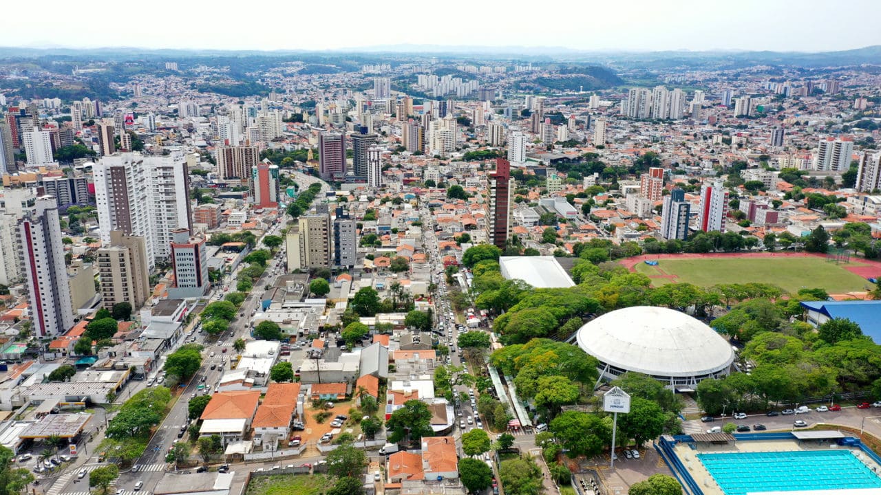 Foto aérea de Jundiaí