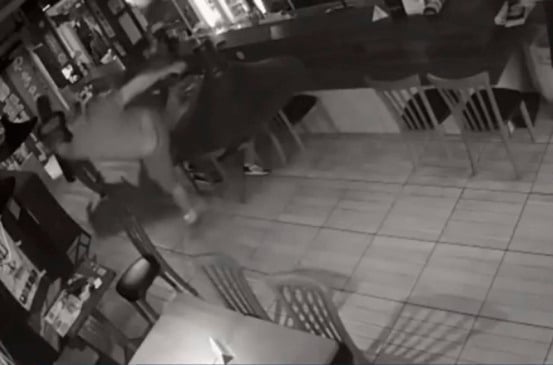 Agressão em restaurante. (Foto: Reprodução)