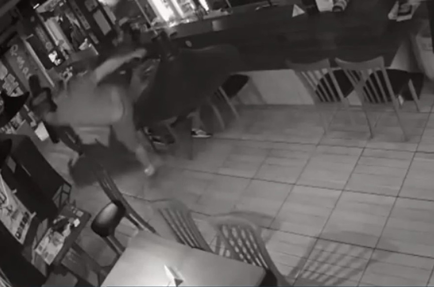 Agressão em restaurante. (Foto: Reprodução)