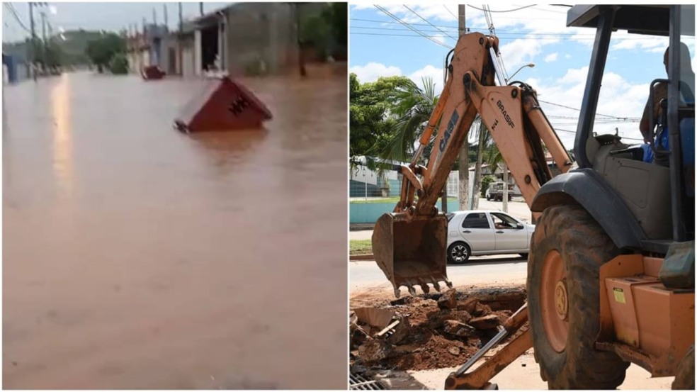 Alagamento no Jardim Novo Horizonte. (Foto: Divulgação) Alagamento no Jardim Novo Horizonte. (Foto: Divulgação)