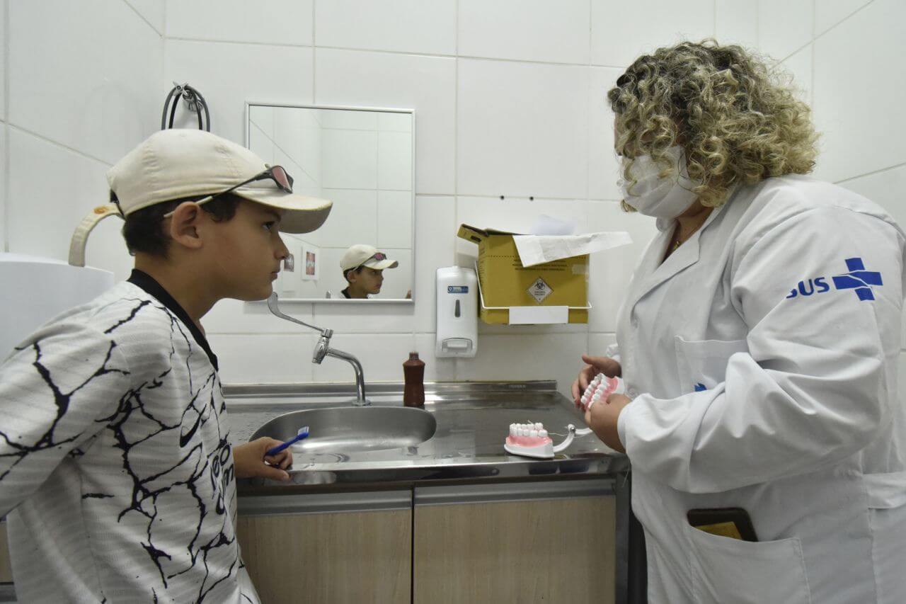 Alifer Gabriel ficou atento aos detalhes importantes na prevenção e nos cuidados com a saúde bucal