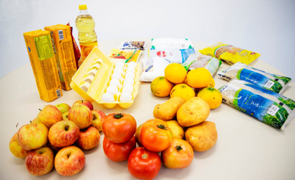 Kit de alimentação escolar emergencial. (Foto: Divulgação)