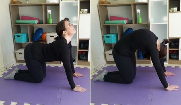 Foto de mulher se alongando