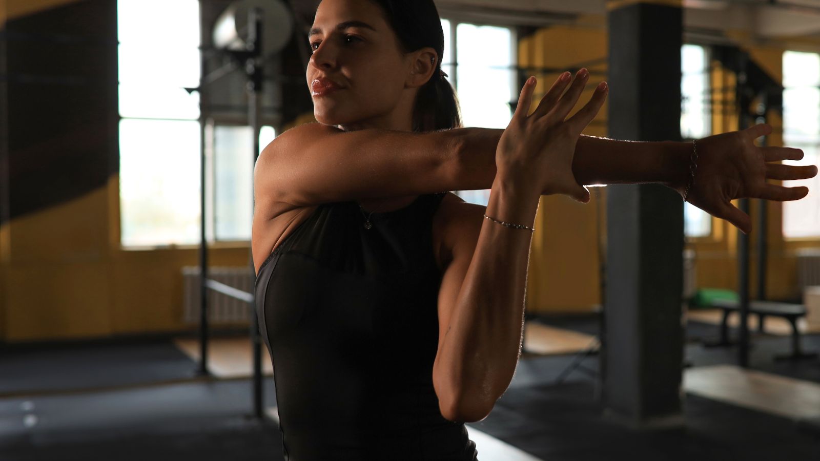 alongamento na academia