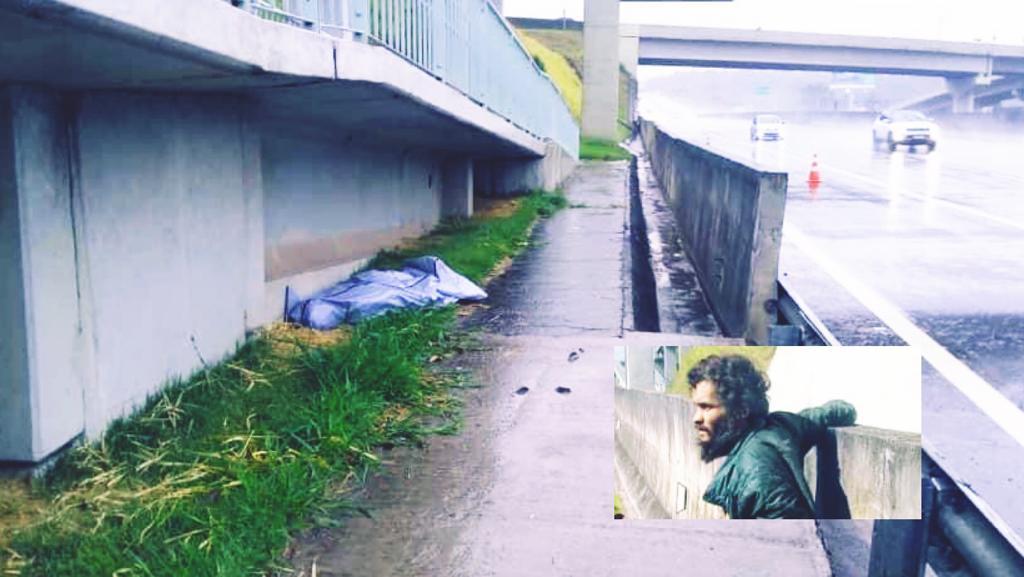 Andarilho encontrado morto após noite fria em passarela da Anhanguera