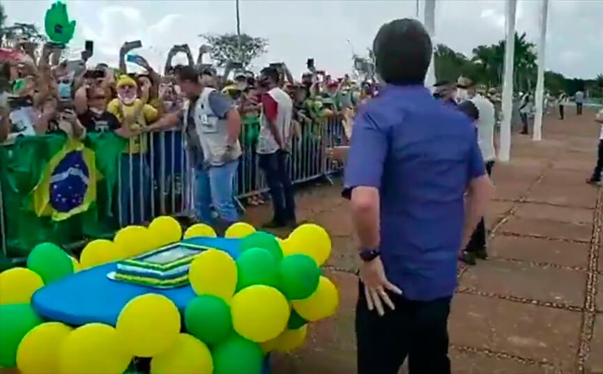Aniversário Bolsonaro. (Foto: Reprodução)
