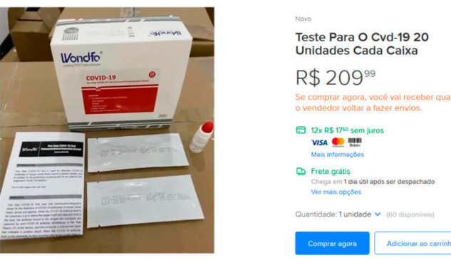 Anúncio do Mercado Livre