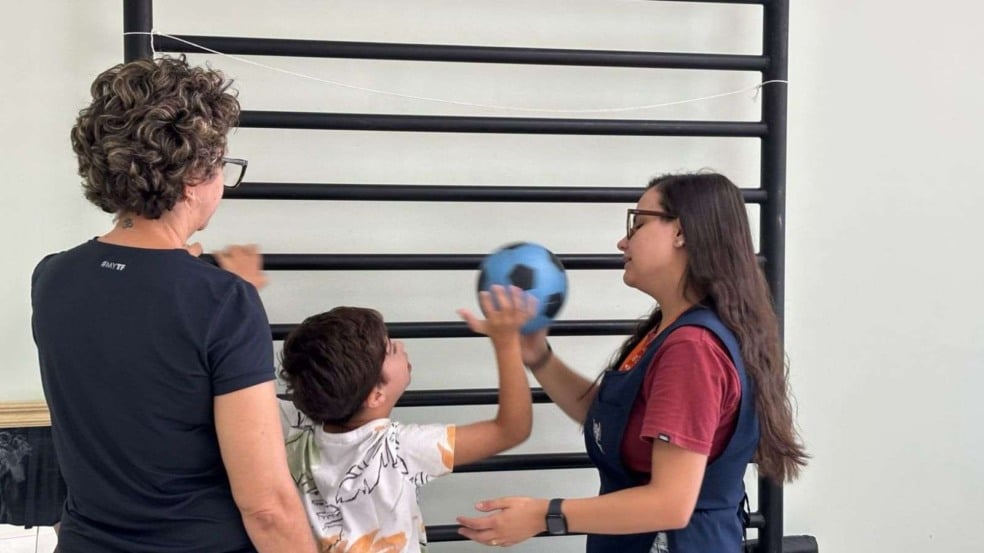 Dudu, Adriana e terapeuta.