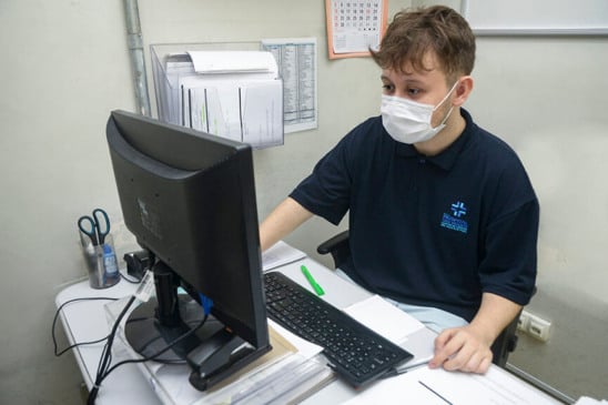 Jovem aprendiz HSV. (Foto: Divulgação)