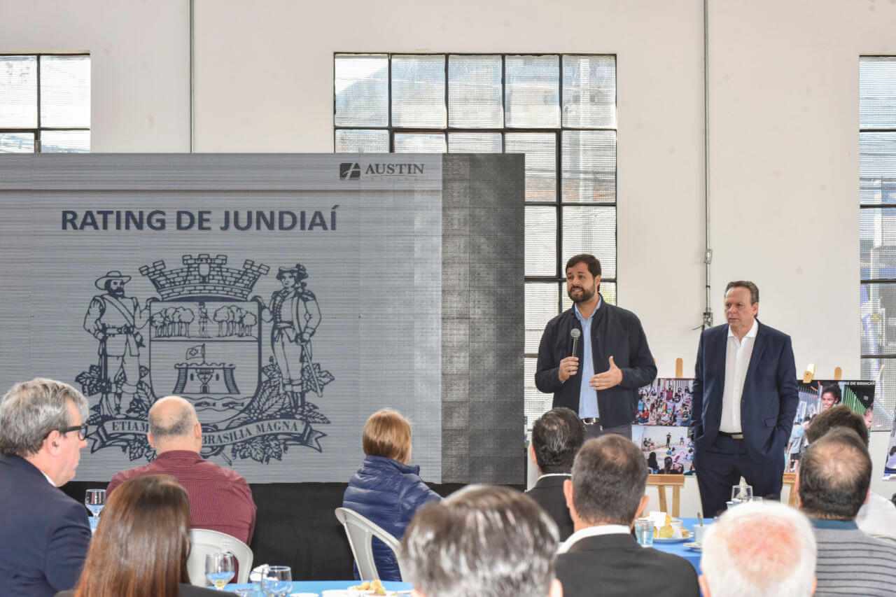 Prefeito Luiz Fernando Machado e o gestor de Governo e Finanças, José Antonio Parimoschi