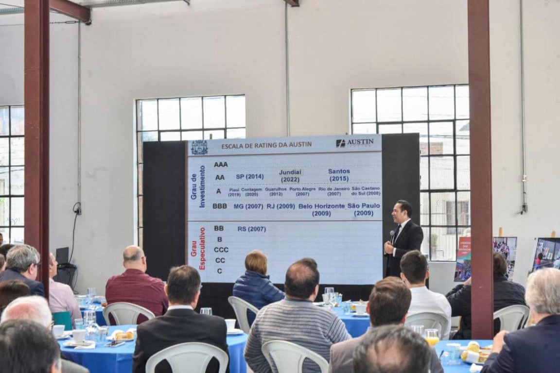 Economista–chefe da Austin Rating, Alex Agostini, apresentou indicador de Jundiaí e os cenários econômicos nacional e internacional