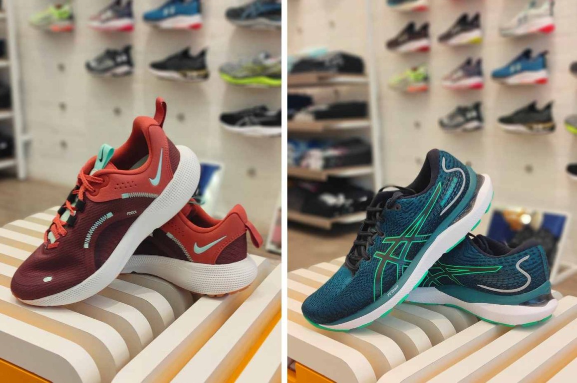 Tênis em loja