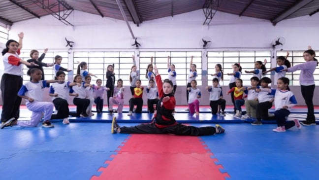 Atleta de Kung Fu de Jundiaí