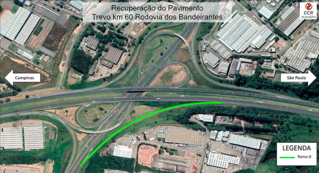 CCR AutoBAn realiza obras na rodovia dos Bandeirantes. Foto: Divulgação)