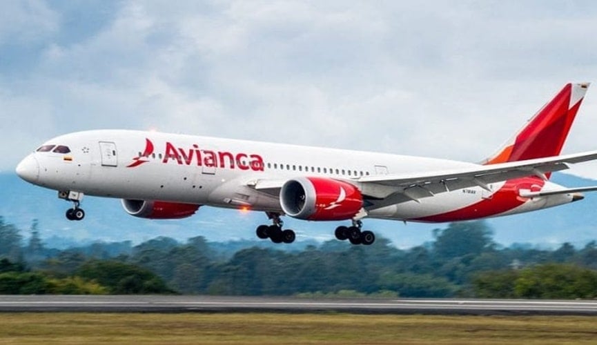 Foto de aeronave da Avianca