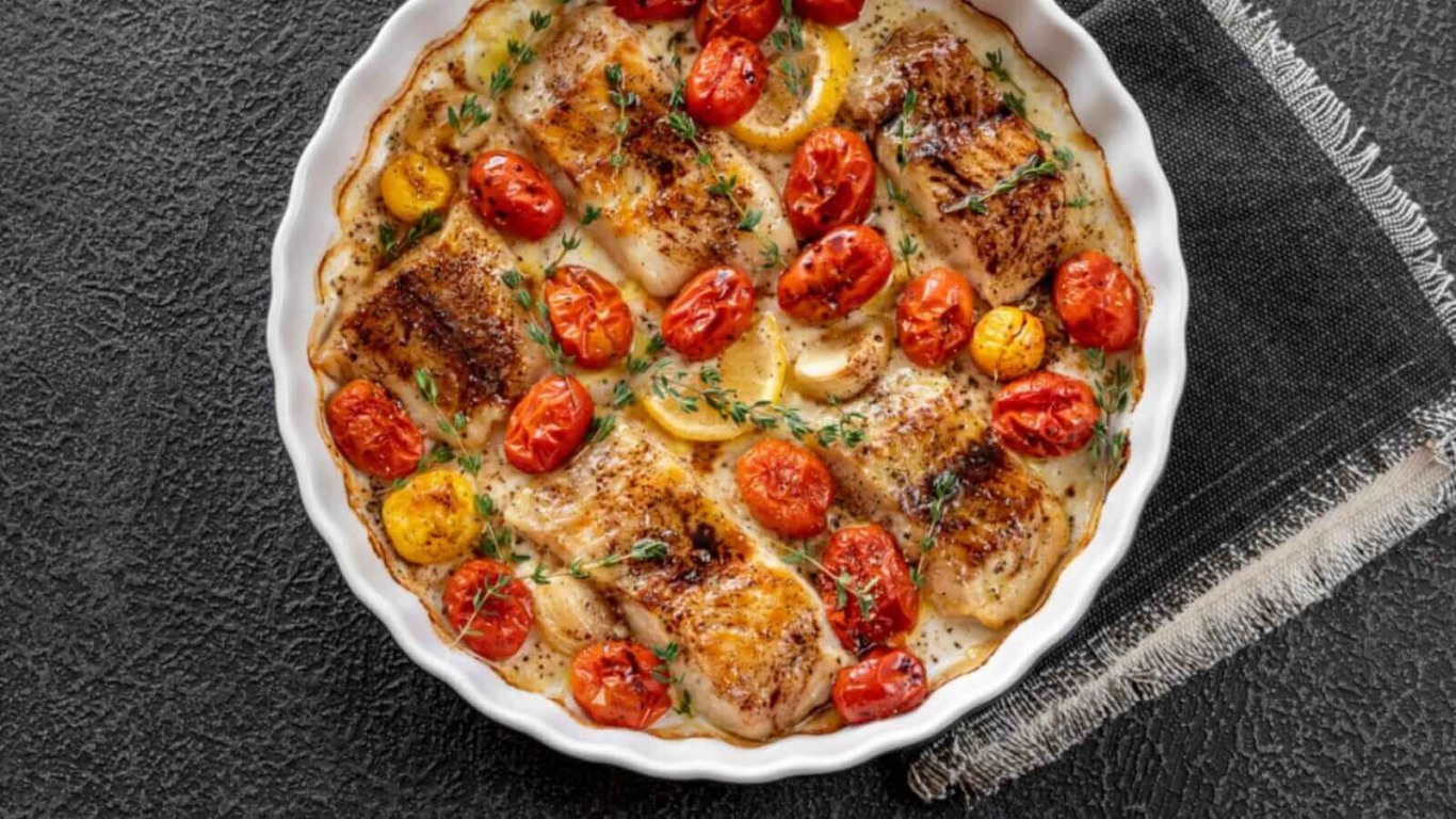 Receita com bacalhau