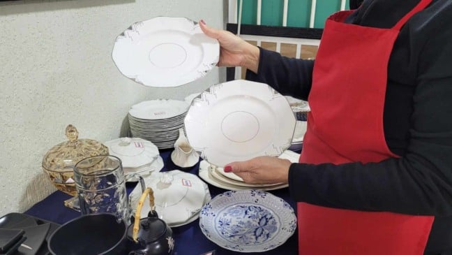 Louças do bazar do HSV.