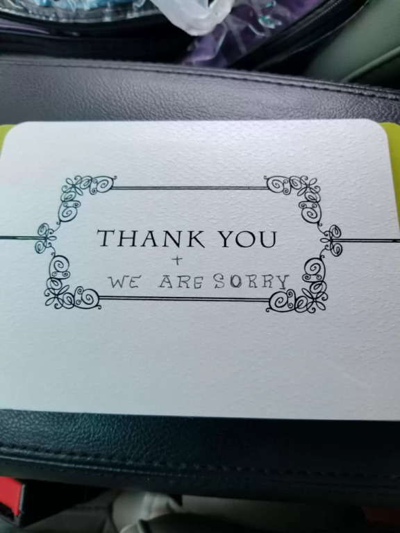 Cartão de agradecimento