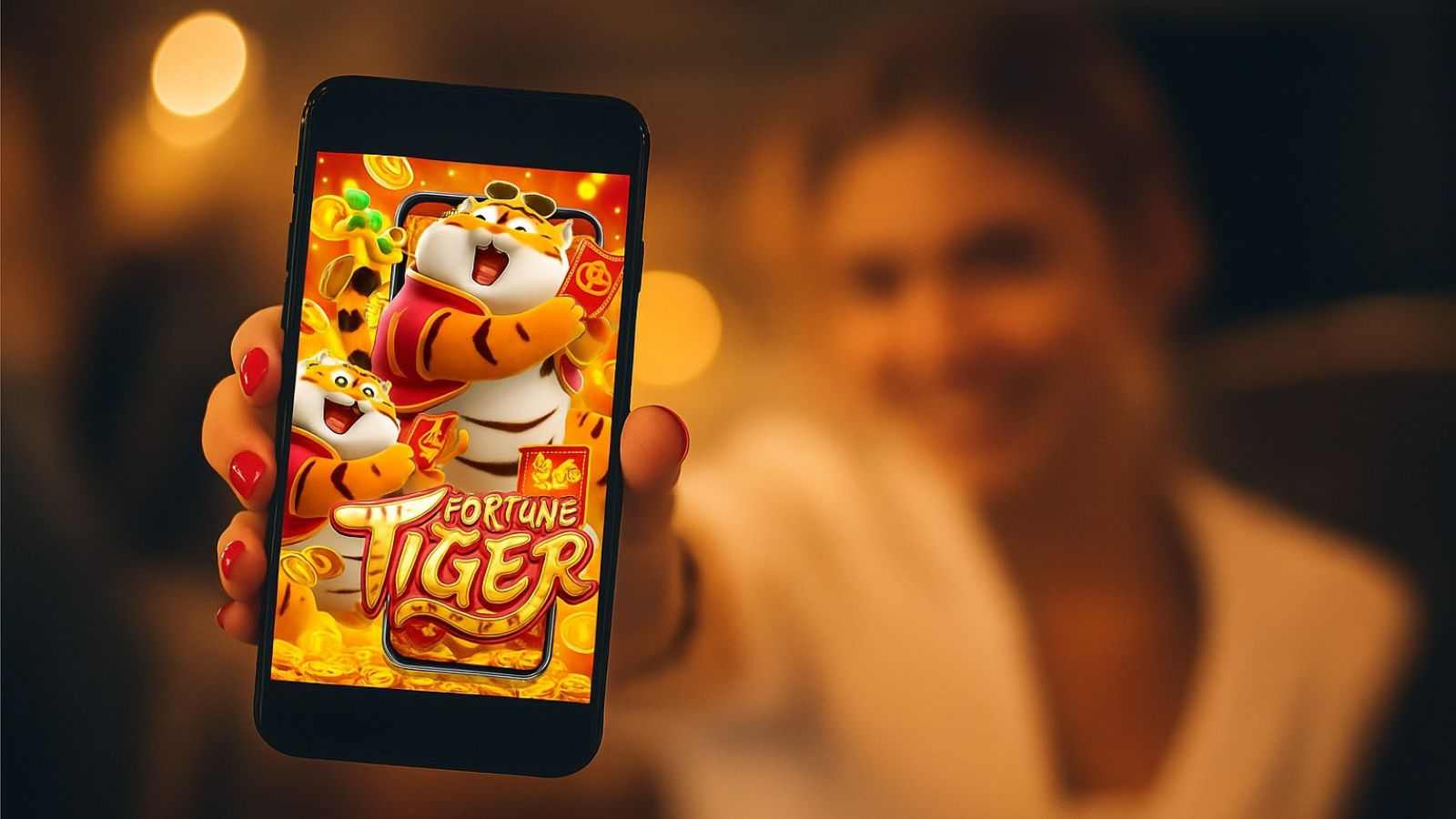 Tela de celular com apostas online.