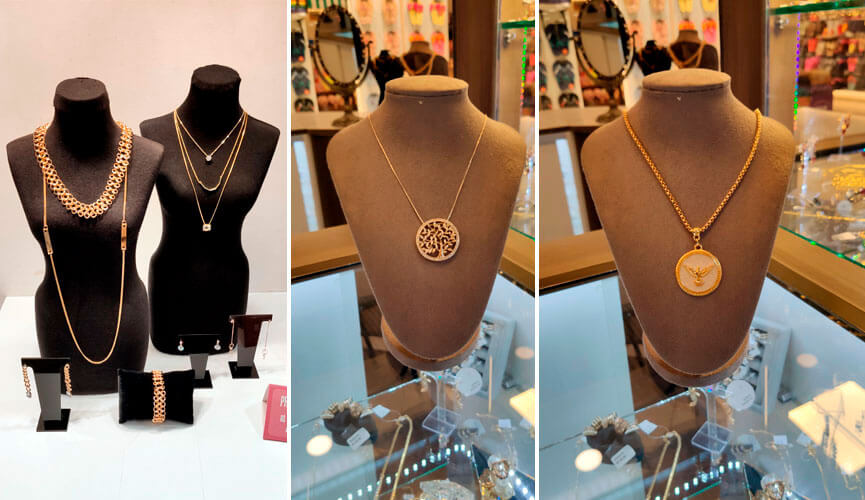 Montagem de fotos de bijuterias