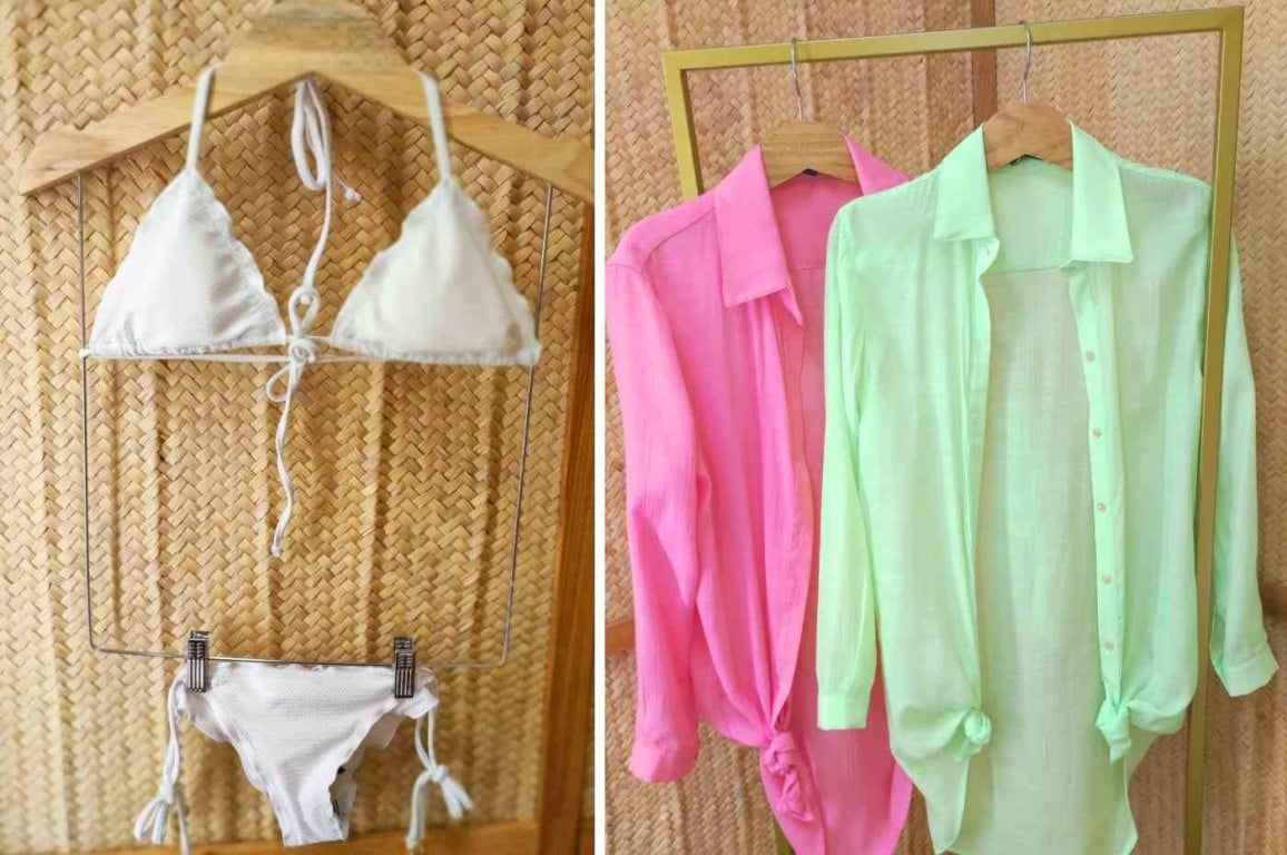 Biquíni e saída de praia