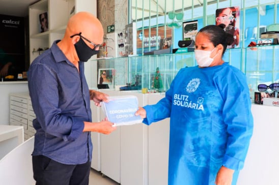 Blitz Solidária contra a Covid-19 em Itupeva. (Foto: Divulgação)