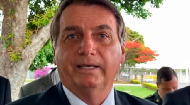 Entrevista de Bolsonaro. (Foto: Reprodução)