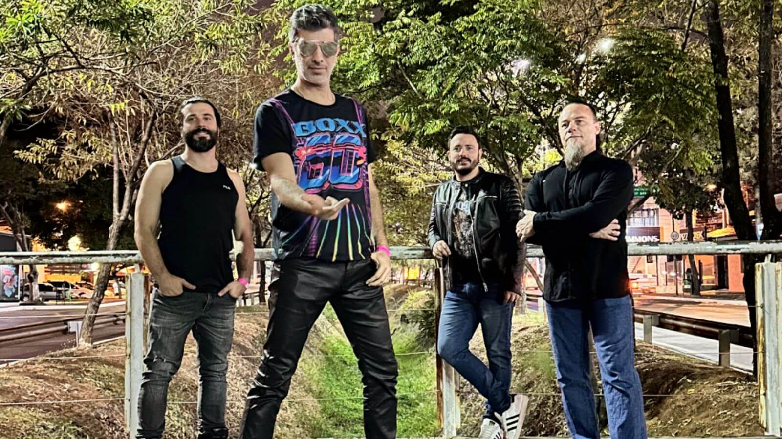 Integrantes da banda Boxx 80s que se apresentará no jumpbarbecue