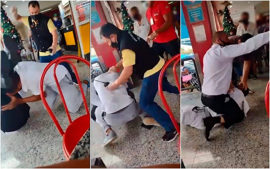 Brigada em mercado de Campo Limpo Paulista. (Foto: Divulgação)