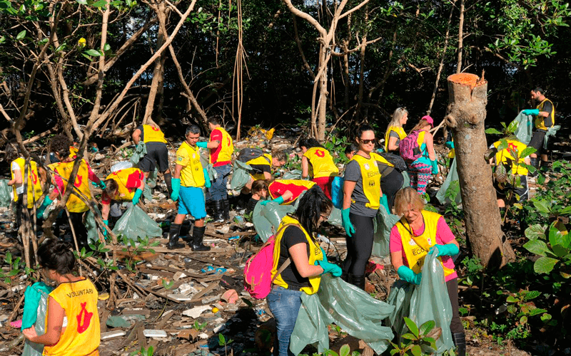 Ao todo, 600 voluntários devem participar dos mutirões. (Foto: Coca-Cola FEMSA/Divulgação)