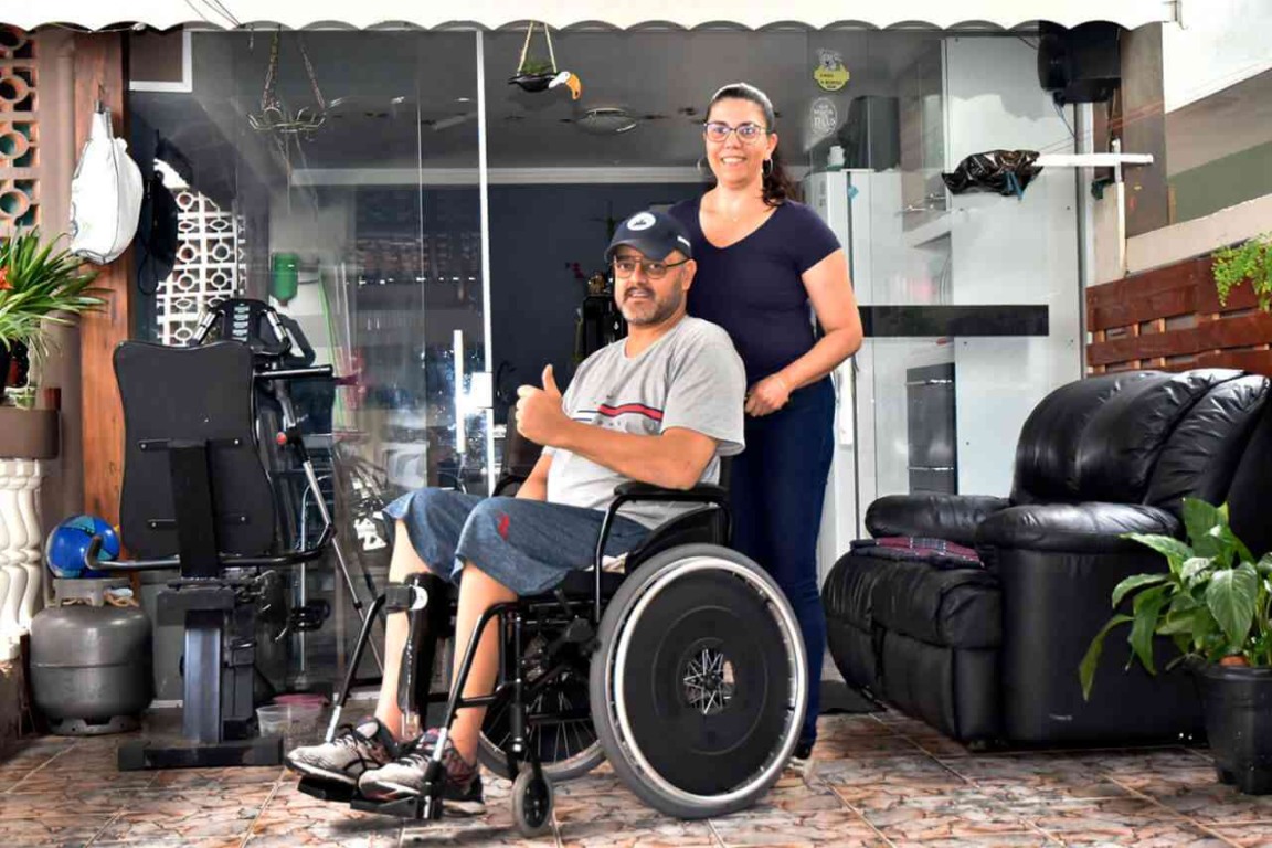 João e sua esposa Jociane aprovaram a nova cadeira