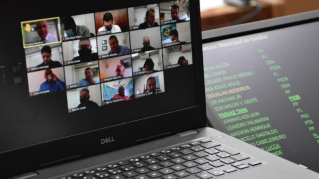 Sessão Ordinária online na Câmara Municipal de Jundiaí