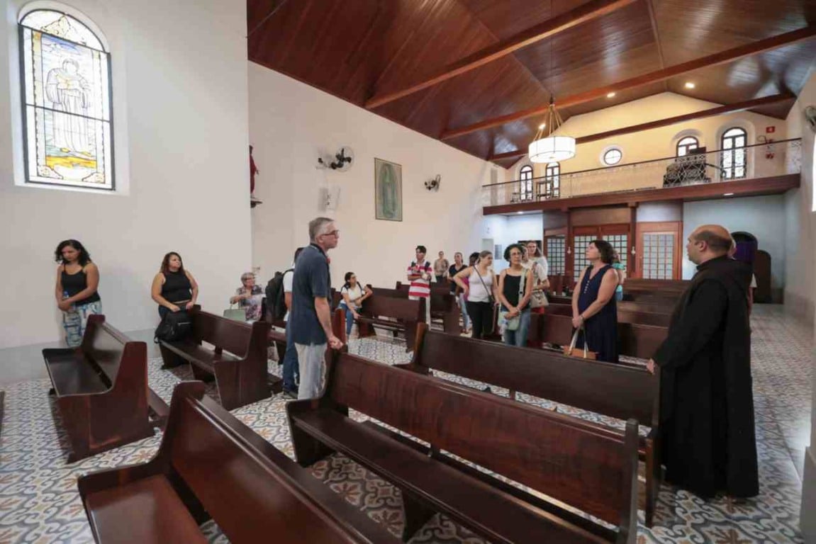 Interior do Mosteiro São Bento em Jundiaí