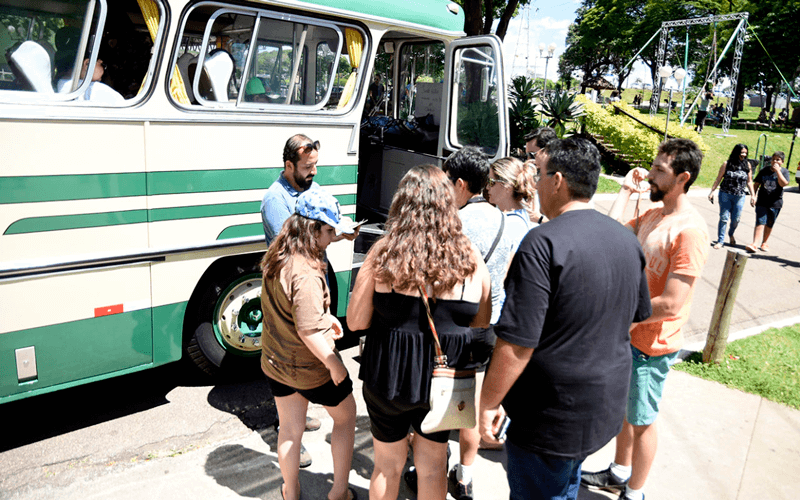 No Parque da Uva, Estão programadas duas saídas do ônibus do “Caminhos do Centro Histórico”. (Foto: Reprodução/Prefeitura de Jundiaí)