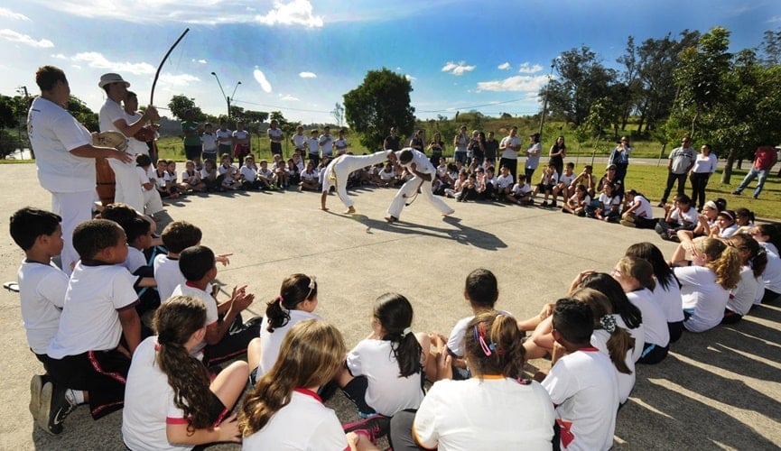 Foto de capoeira