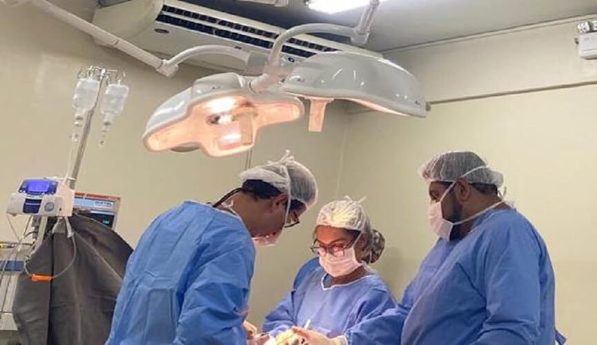 Captação de órgãos pela equipe do Hospital São Vicente. (Foto: Divulgação)