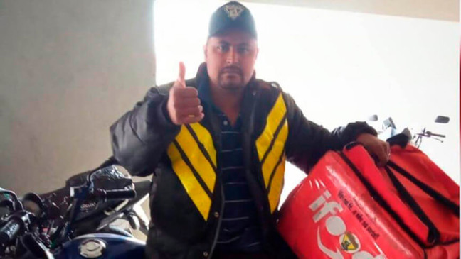 Motoboy Carlos Alberto Saraiva. (Foto: Divulgação)