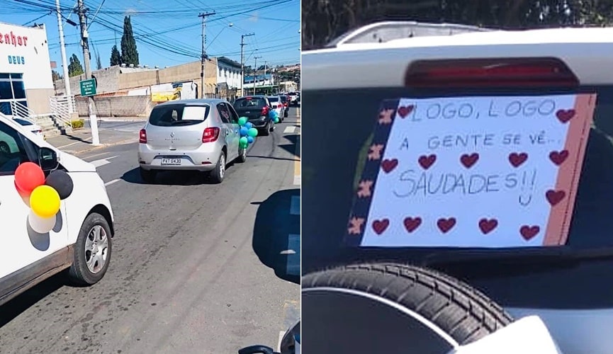 Foto de carros em passeata Foto de carros em passeata