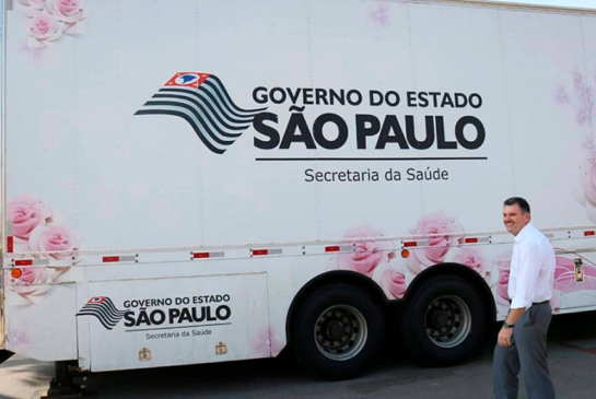 Carreta mamografia em Várzea Paulista. (Foto: Divulgação)