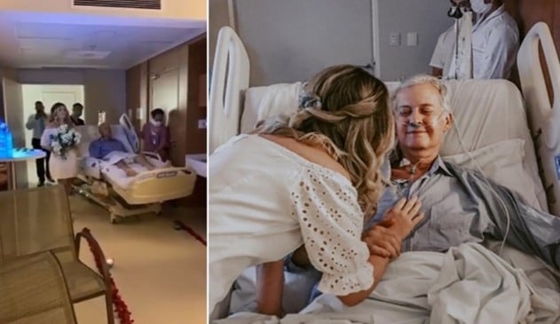 Foto de casamento em hospital
