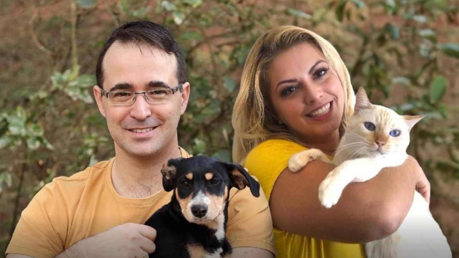 Deputado Bruno Ganem e ativista animal Dani Fogaça Ganem