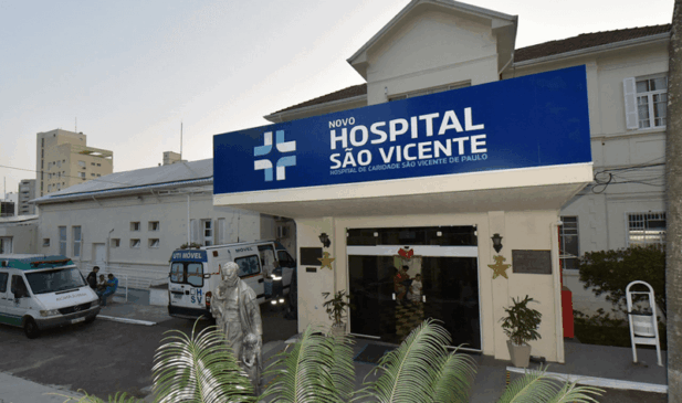 Fachada do Hospital São Vicente