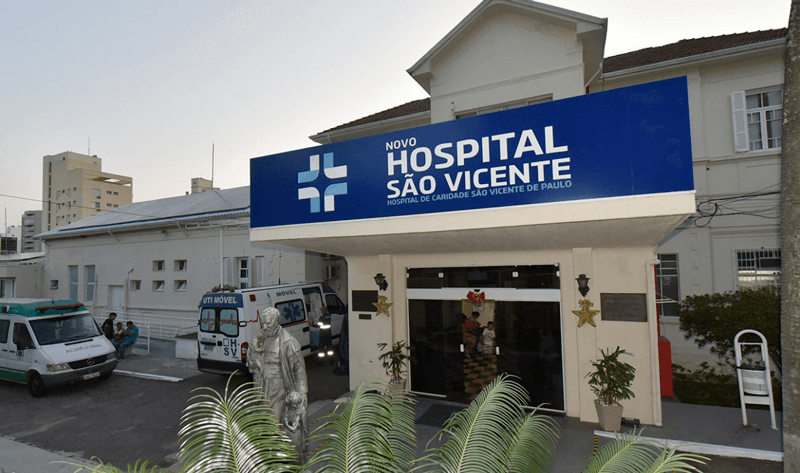 Fachada do Hospital São Vicente