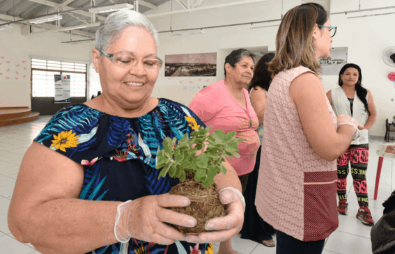 Ruth Gomes Lima participa de todas as atividades do CECCO. (Foto: Reprodução/Prefeitura Municipal de Jundiaí)